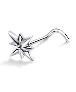 Star Shaped Silver Nose Stud NSKB-1260